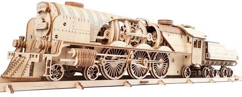 Механічна модель UGEARS «Локомотив з тендером V-Експрес»