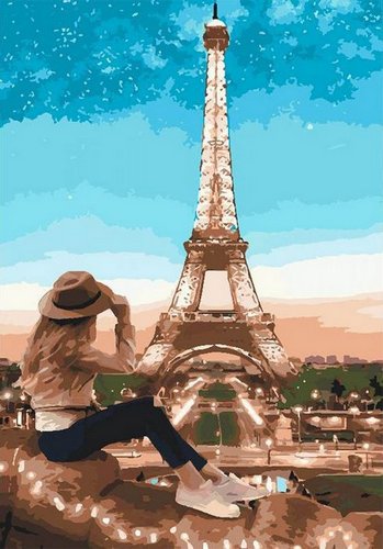 картина за номерами Париж