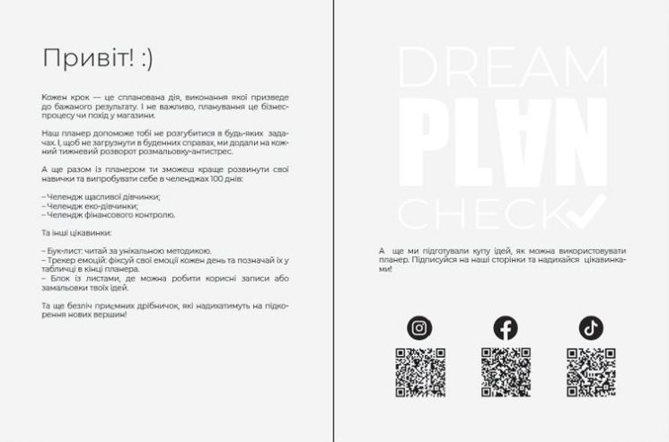 Планер DREAM DIARY розворот 3